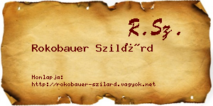 Rokobauer Szilárd névjegykártya