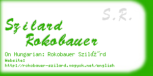 szilard rokobauer business card